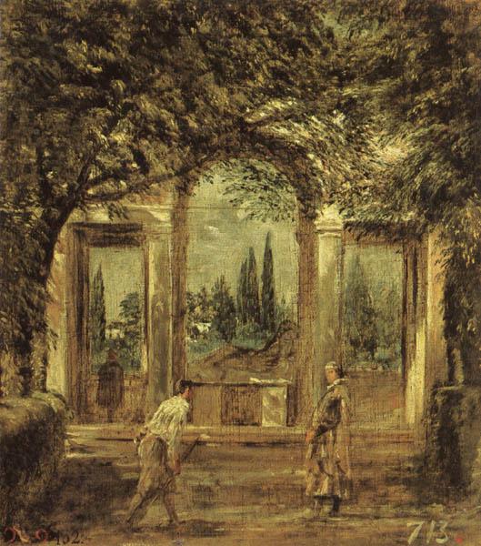 Diego Velazquez View of the Garden of the Villa Medici in Rome II Spain oil painting art